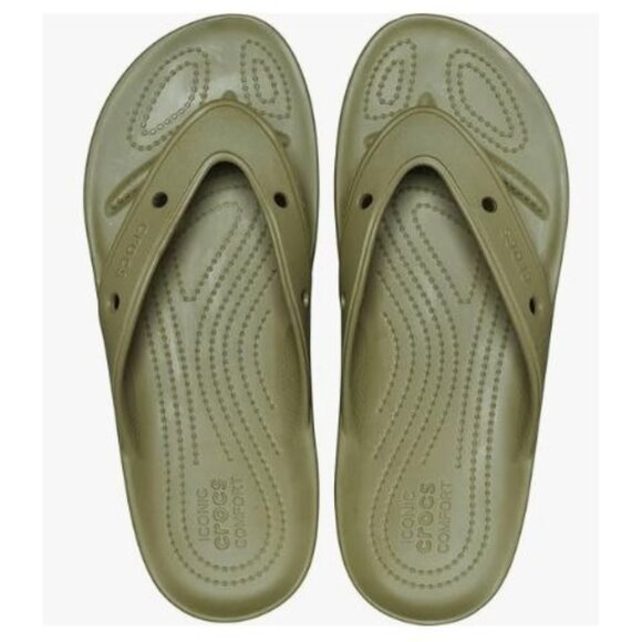 Crocs Unisex-Adult All-Terrain Flip Flop in Aloe, Mens 6 Womens 8 - Picture 1 of 4